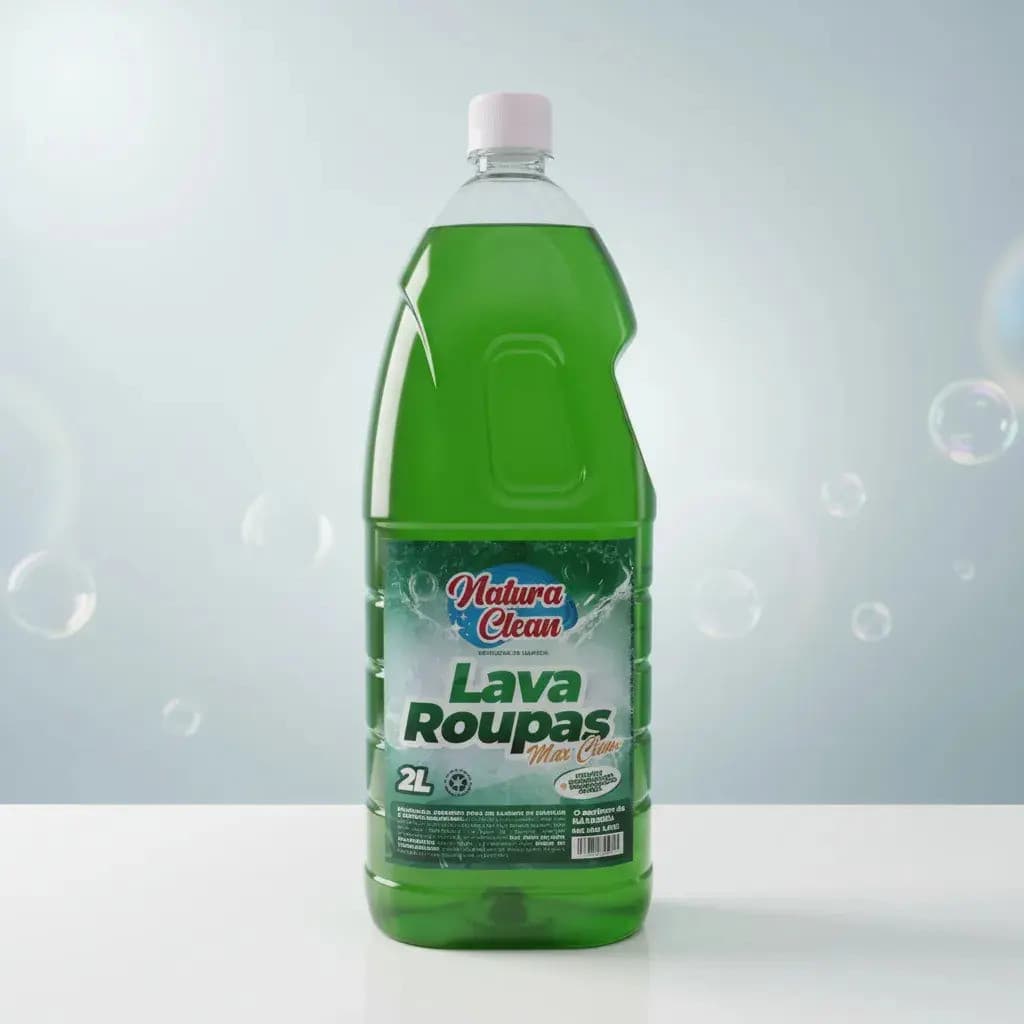 Kit C/3 Sabão Lava Roupas Natura Clean Max C/ Bicarbonato 2l
