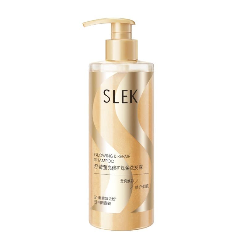 Calmante brilhante reparação brilhante ouro shampoo limpeza macia cuidados com o cabelo shampoo reparação cabelo danific