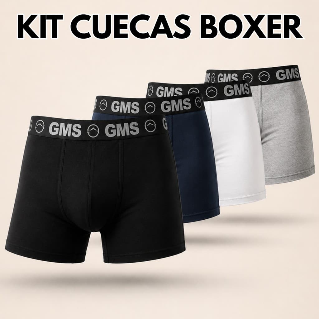 Cueca Box Masculina Adulto Ultra Confort Microfibra Forro 100% Algodão Boxer Cores Neutras
