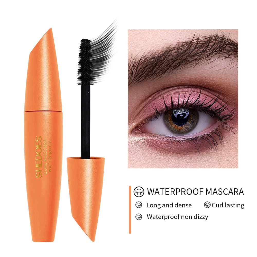 SHEDOES Bestseller Transfronteiriço Máscara para Cílios Tri-Color à Prova d'Água, Espessa, Curvadora, Alongadora, de Lon