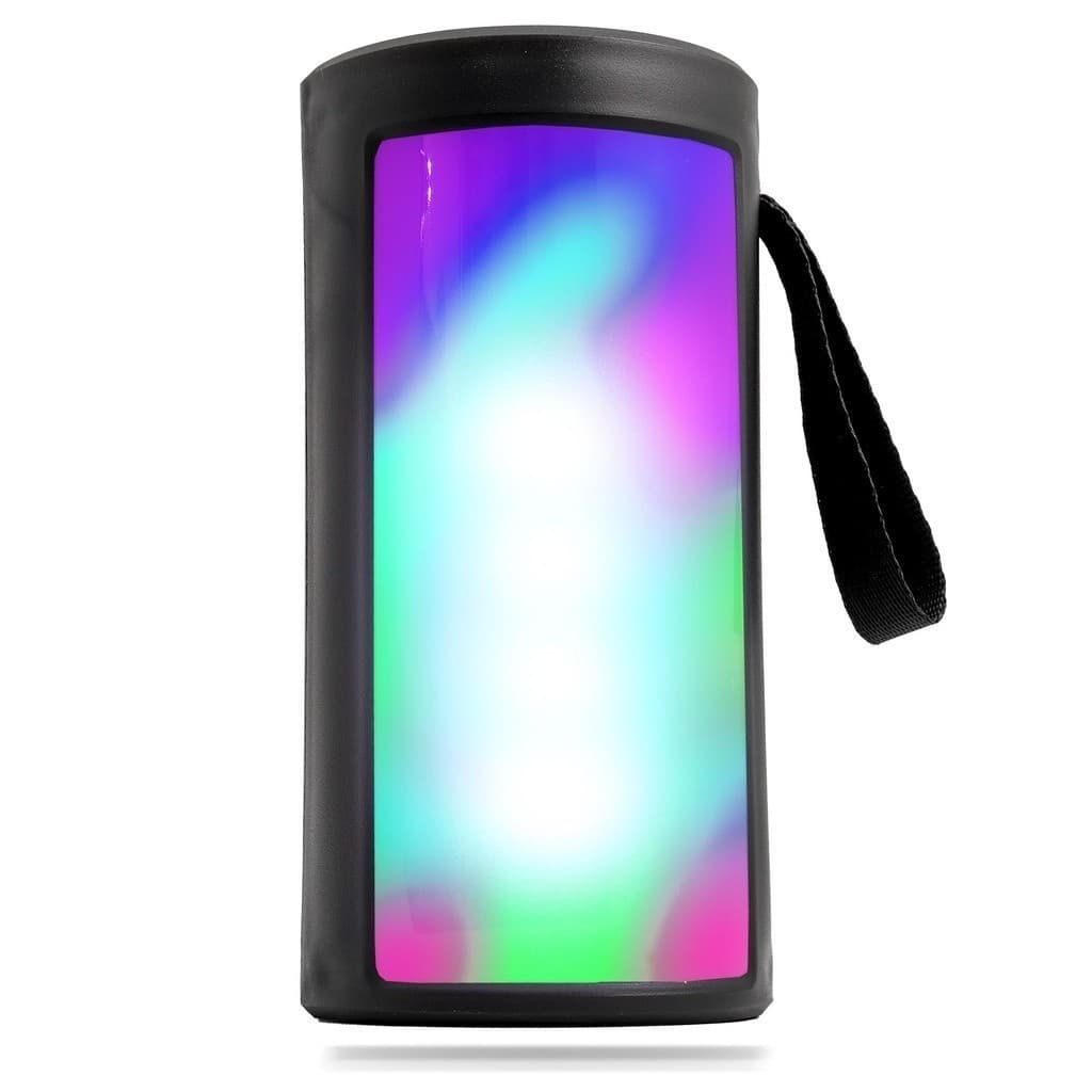 Caixa De Som Bluetooth Leve Com Alça De Transporte Som Alto Potente LED RGB Radio FM SD