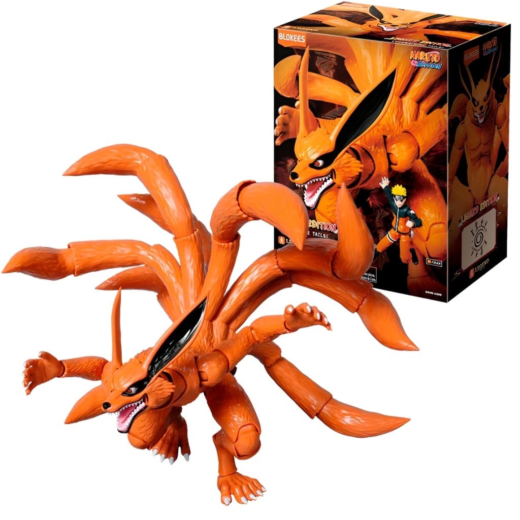 Kurama Nine Tails Boneco Coleção Naruto Legend Edition Montável 263 Peças Licenciado Blokees