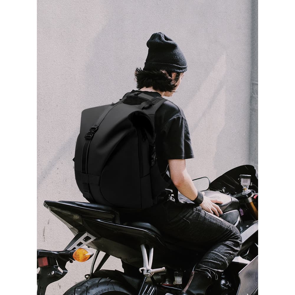Roda sem fim motocicleta equitação mochila grande capacidade motocicleta capacete completo mochila à prova dwaterproof á