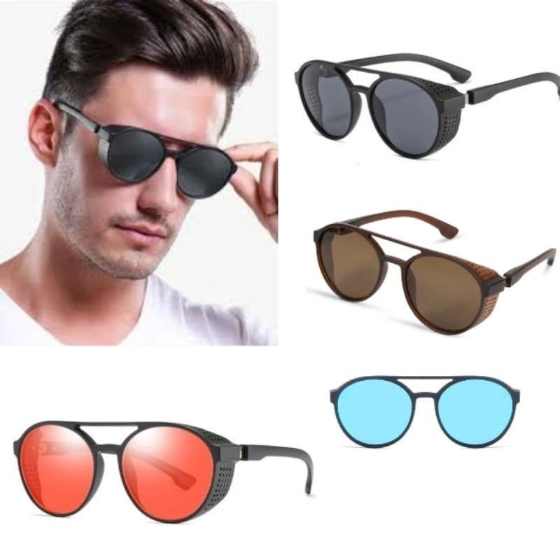 Kit 5/3/2 Óculos Estilo Alok Redondo Masculino Na Moda para Casal