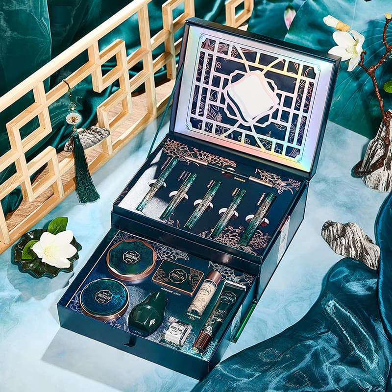 Maquiagem beleza 13 peças conjunto de batom cosmético fundação bb creme corretivo paleta de sombra natal presente do dia