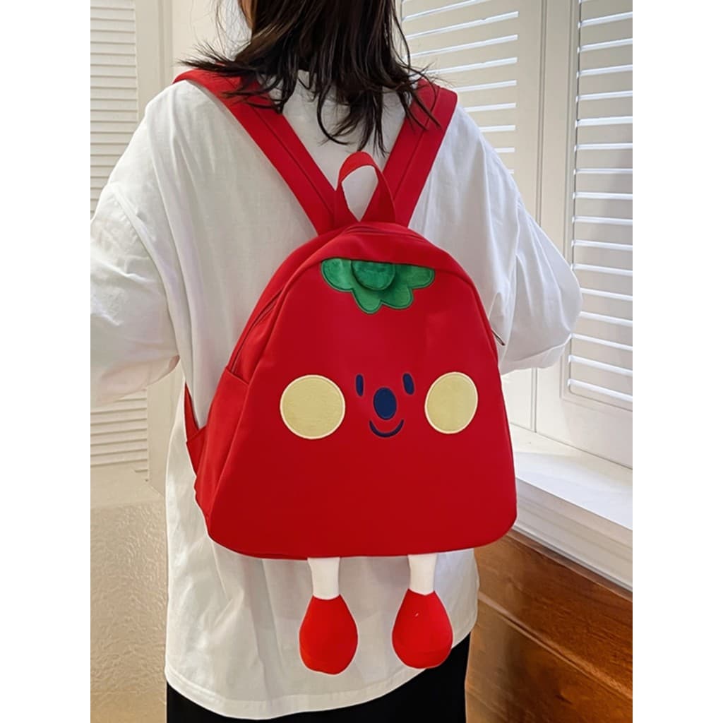 Mochila escolar infantil para jardim de infância, bolsa de lona fofa de desenho animado, rara, estranha, mochila de viag