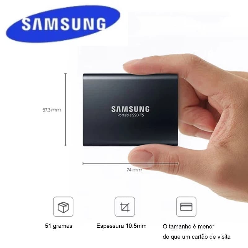 Samsung SSD Externo De 4TB 8TB 16TB 30TB 60TB 128TB  Portable HDD USB3.1 Tipo-C Interface HD Externo Portable HDD