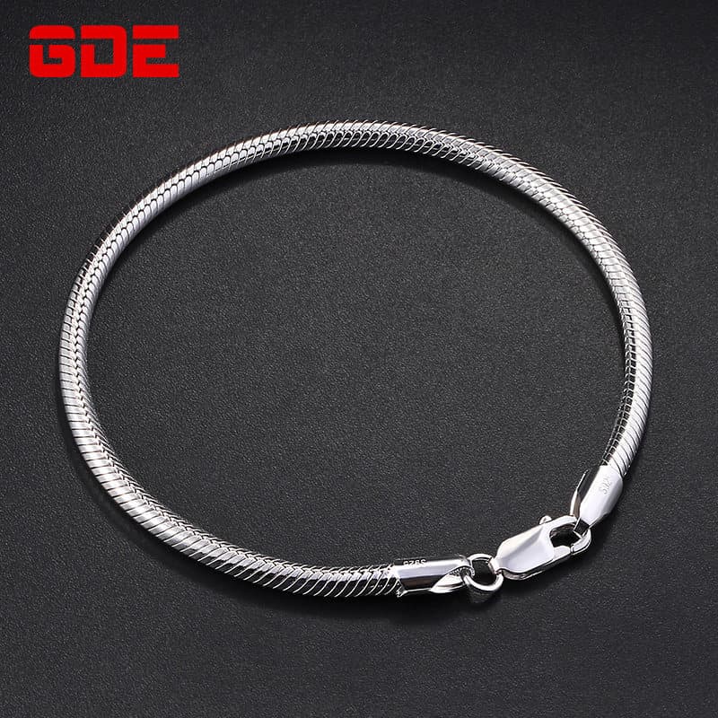 pulseira pulseira masculina Pulseira masculina de prata esterlina ins nicho Design na moda Tik Tok único simples cobra o