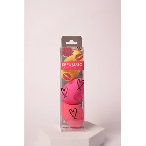 Kit Sffumato Beauty 3 Esponjas De Maquiagem Variadas Variados