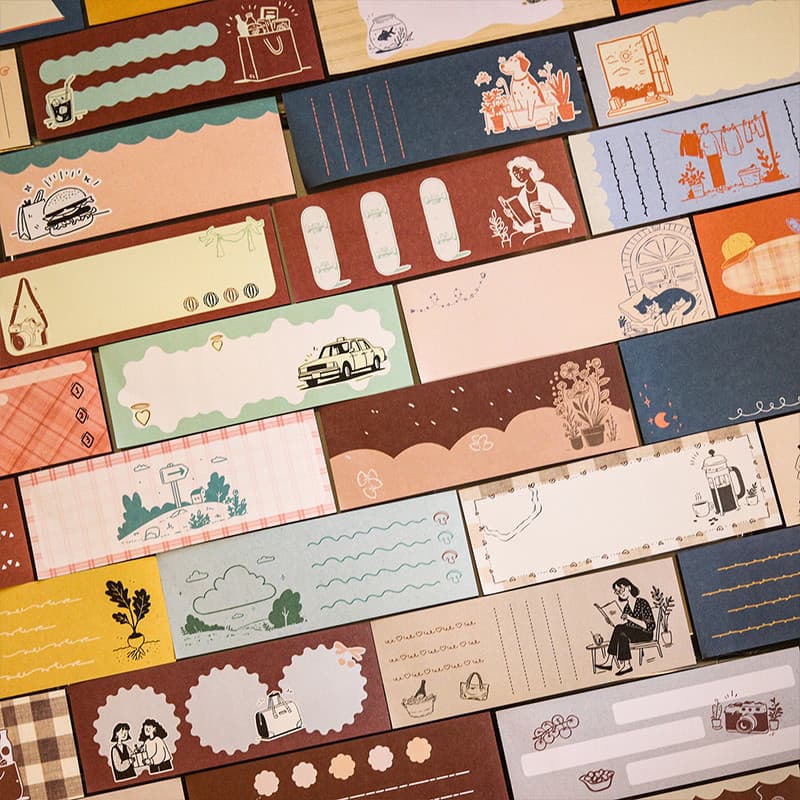 Mr. Paper 30 peças/pacote, livro de adesivos escrevíveis com padrão vintage de café e tema de vida relaxante, adesivos p