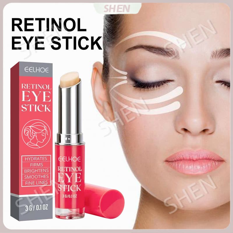 Creme hidratante para os olhos, bastão desbota olheiras, linhas finas, bolsas firmadoras para os olhos, bastão para cuid