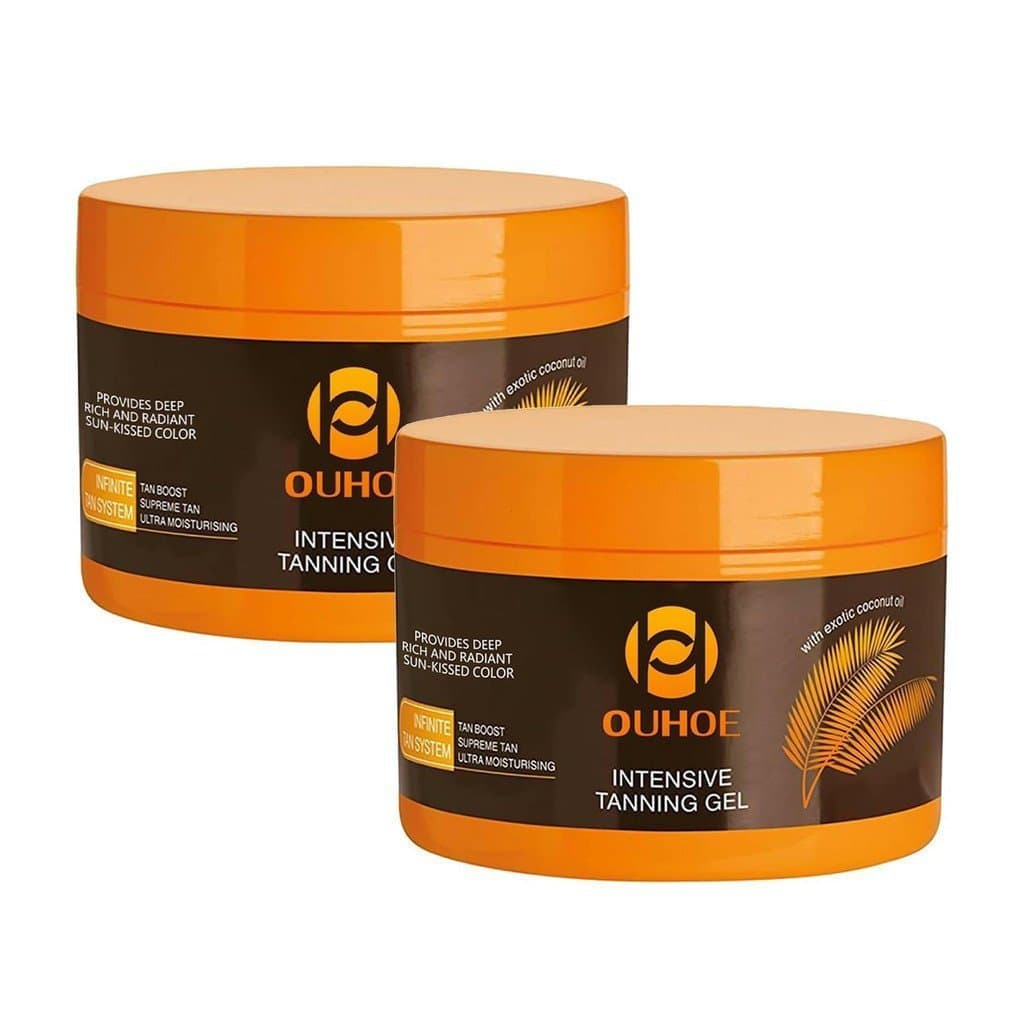 2 Peças de Gel Bronzeador Intensivo de Luxo, Gel Acelerador de Bronzeamento, Gel Bronzeador para Uso Externo