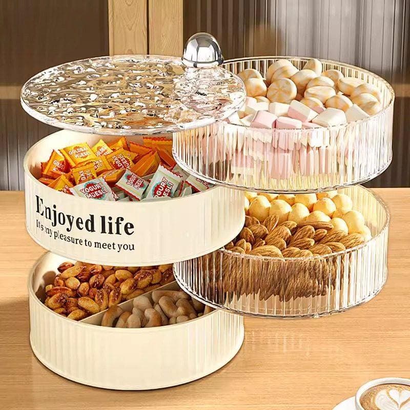 Caixa de doces de ano novo Sala de estar Mesa de centro Luz doméstica Bandeja de colocação de lanche de luxo Caixa de ar