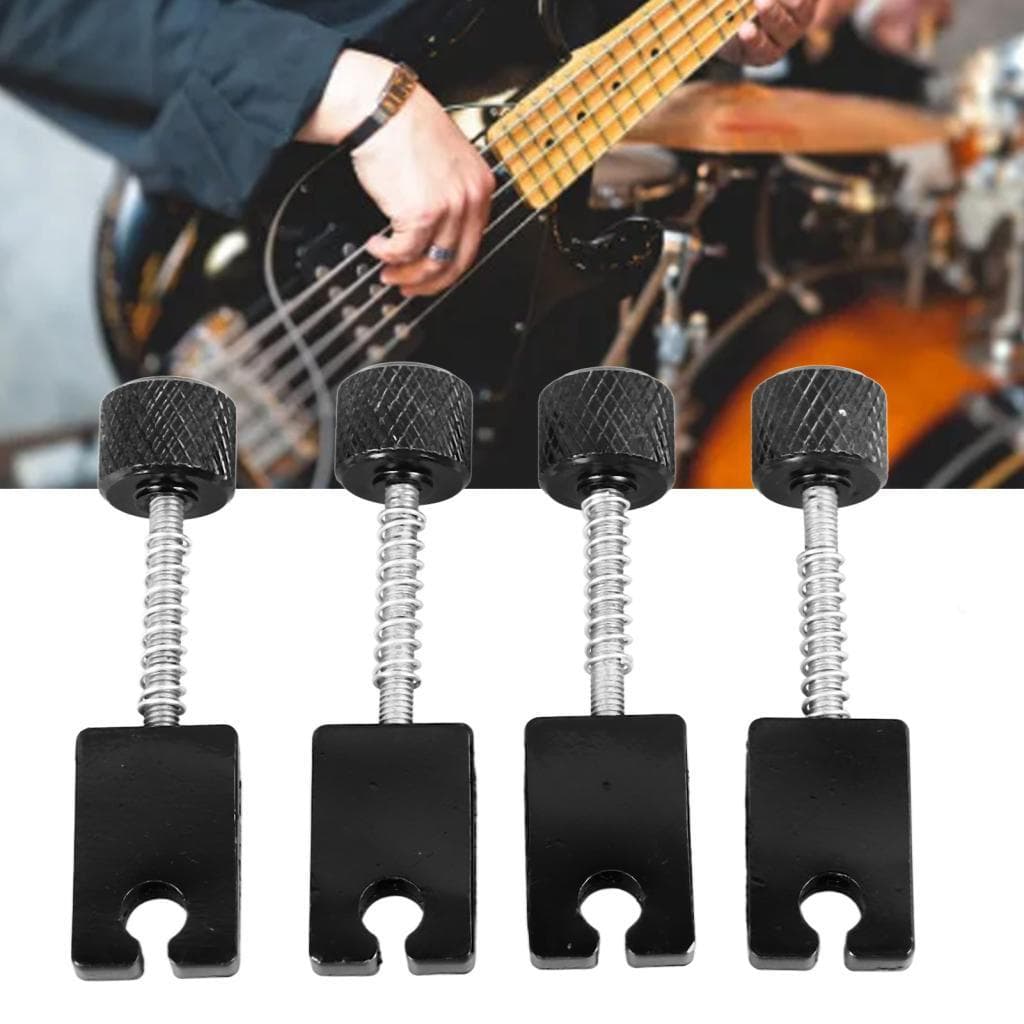 Selas de afinação de cordas para baixo, boa qualidade de som, fixação estável, 4 peças, fácil instalação, durável para