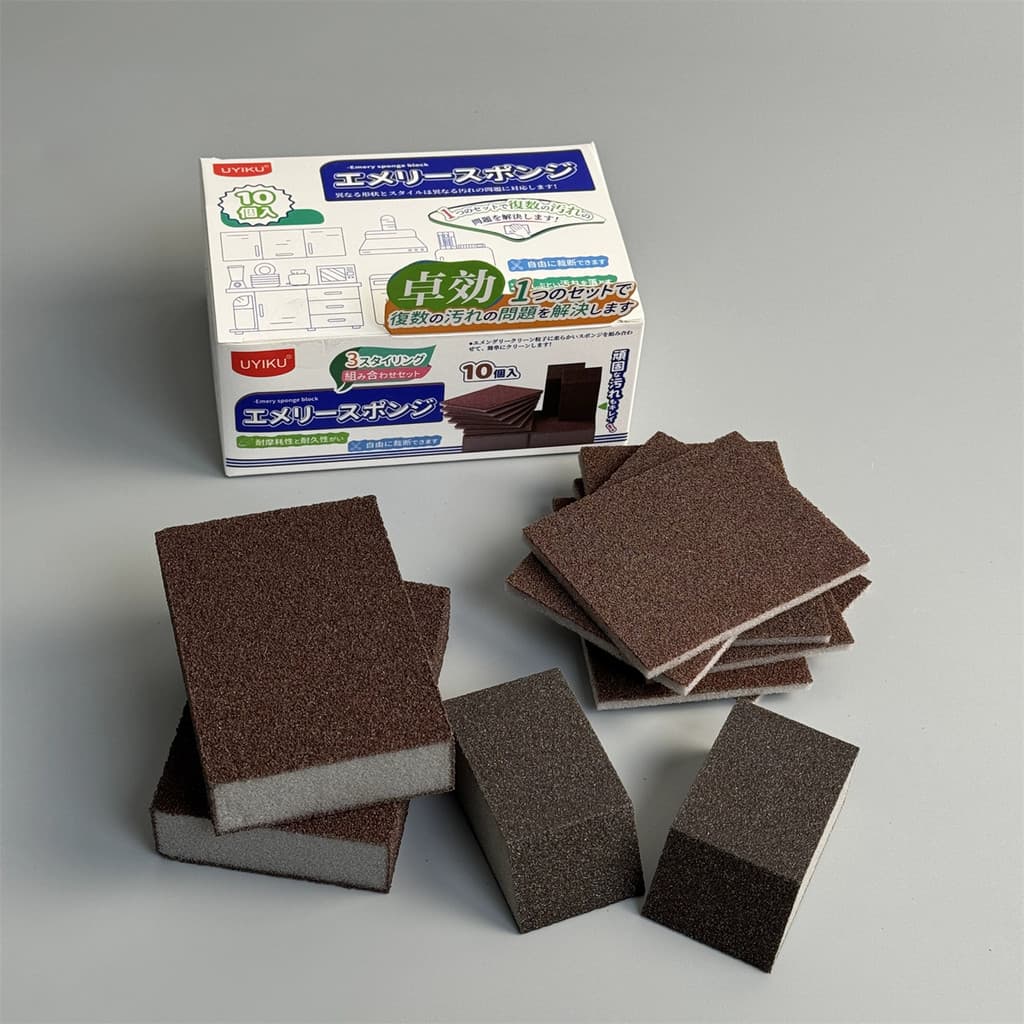 Exportação 10 combinações de esponja de esmeril doméstica, limpeza de cozinha, descontaminação, fundo de panela, escala