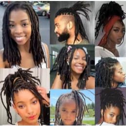 Extensões de Cabelo Humano – Dreadlocks Afro 100% Naturais