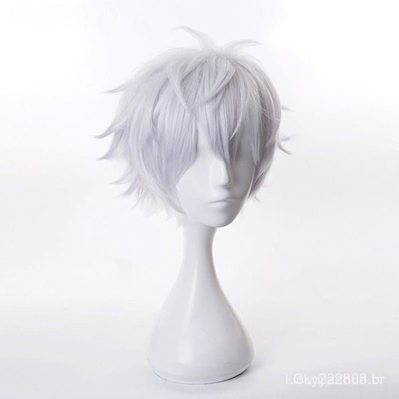 Anime Jujutsu Kaisen Gojo Satoru Cosplay Perucas De Cabelo Curto Para Festa Gift BR