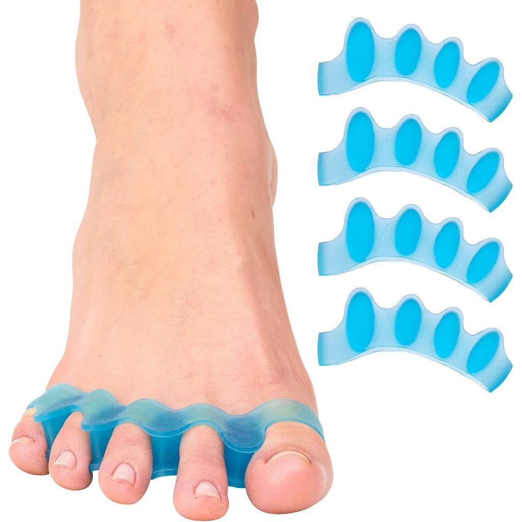 Separadores e Espaçadores de Dedos em Silicone ZenToes para Alinhamento Correto dos Dedos, Alívio de Joanetes, Endireita