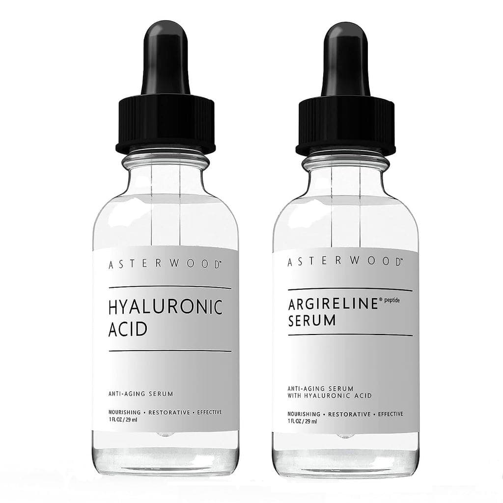 Sérum de Ácido Hialurônico Asterwood 1 oz + Sérum de Peptídeos Argireline 1 oz 6IGB