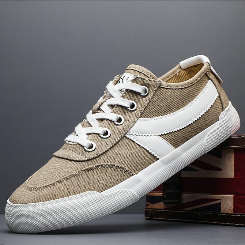 Primavera outono novo estilo sapatos de lona masculinos All-Match versão coreana tênis de cano baixo estudantes masculin