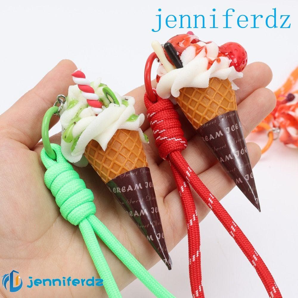 Pingente De Sobremesa Realista AJENNIFER , Chaveiro De Sorvete Com Sabor De Frutas De Desenho Animado , Bolsa Portátil C