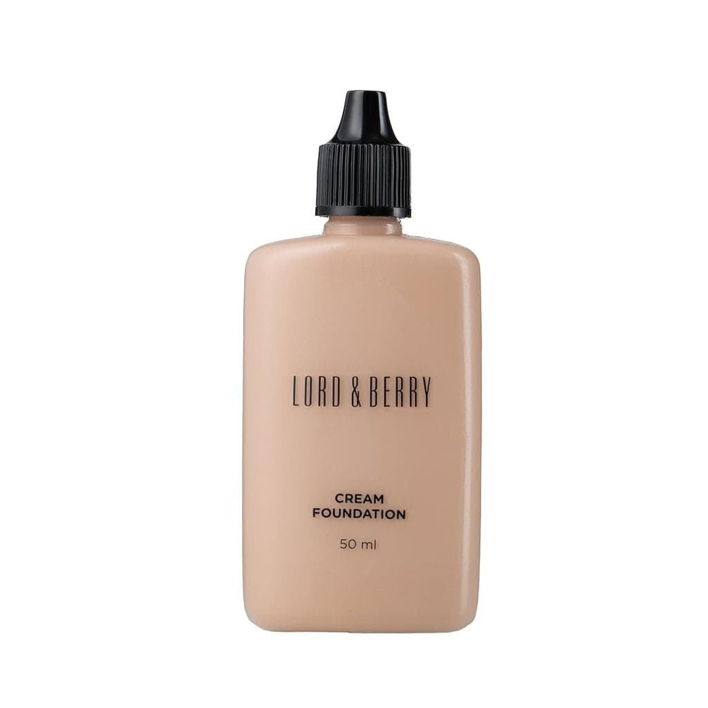 Base Líquida CREAM FOUNDATION da Lord & Berry, Base de Longa Duração e Cobertura à Prova d'Água Enriquecida com Vitamina