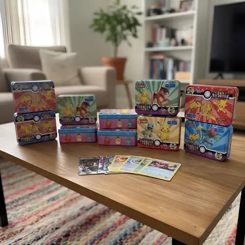 Kit Deck Pokémon 45 Cards Sortidos Premium Latinha Lacrado