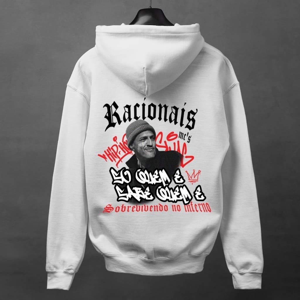 Moletom Racionais Mano Brown Streetwear Rap Unissex 100% Algodão Envio Rápido