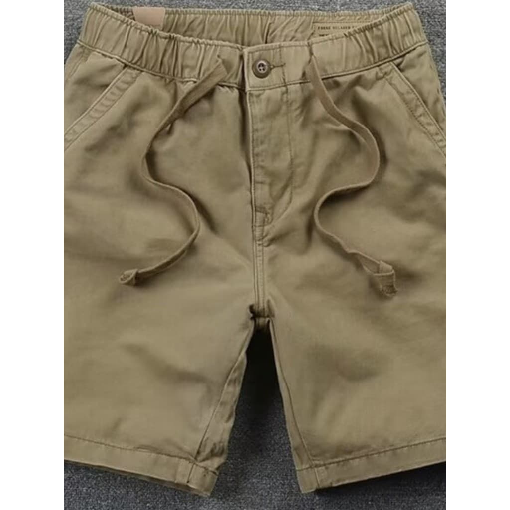 Versão coreana calças cortadas verão textura confortável lavado Shorts casuais masculinos na moda estilo Hong Kong magro