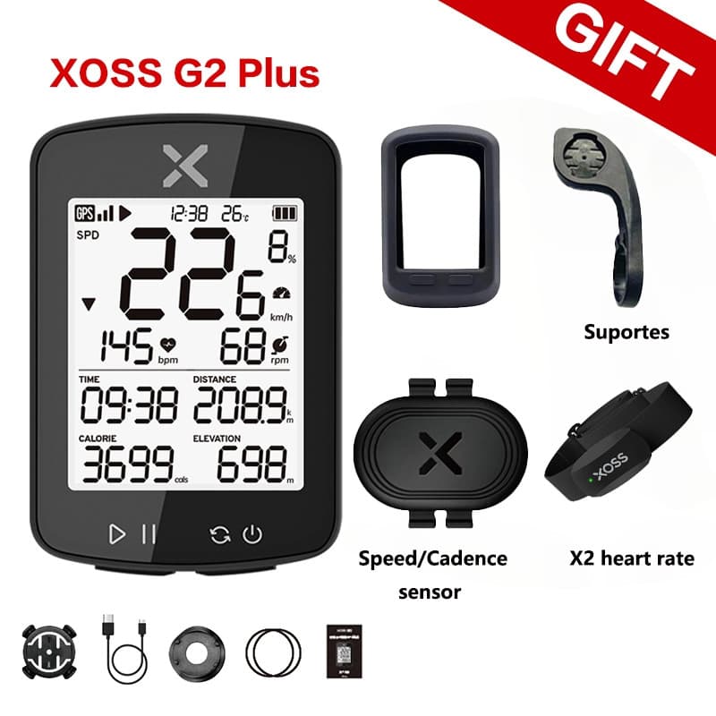 XOSS G2 G2 Plus Computador De Ciclismo GPS Velocímetro Sem Fio Bluetooth À Prova D'água MTB Road Tracker