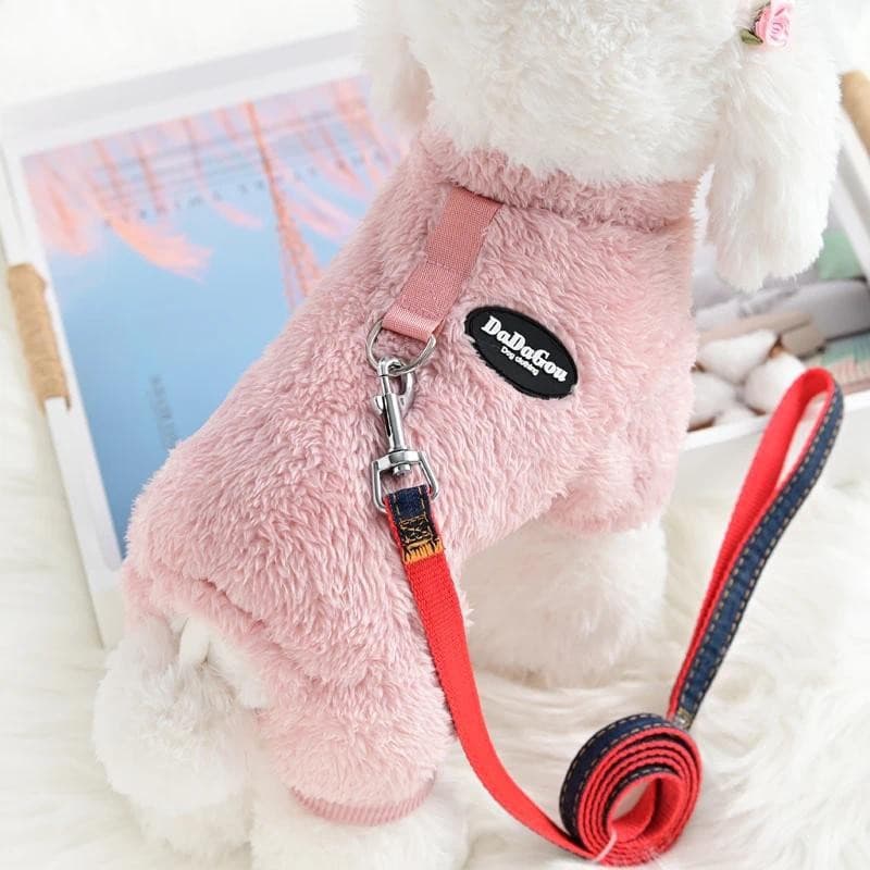 Inverno Cão Macacões Flanela Roupas Para Animais De Estimação Cães Pequenos Hoodies Filhote De Cachorro Camisola Quente