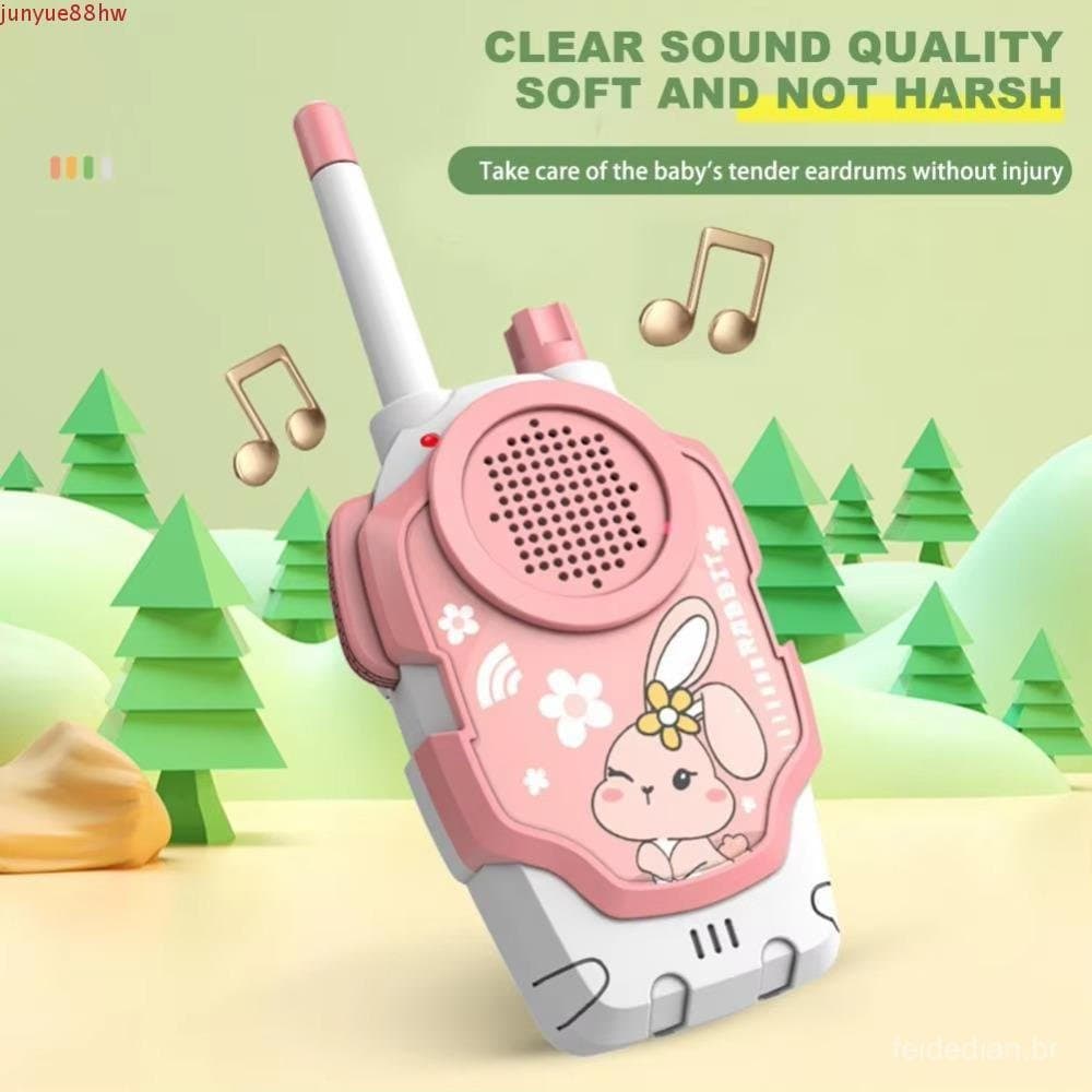 JUNYUE 2 Unidades Mini Walkie Talkie Portátil , Coelho E Sapo Interação Pai-Filho Brinquedos Para Crianças