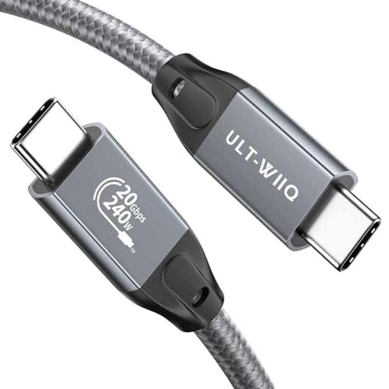 ULT-WIIQ Suporta 3242W Carregamento Rápido Gen.yang N kukbmonitorSdk bqSrK_USB_C_to_USB_C vidéob CableB Trançado Noonyu-