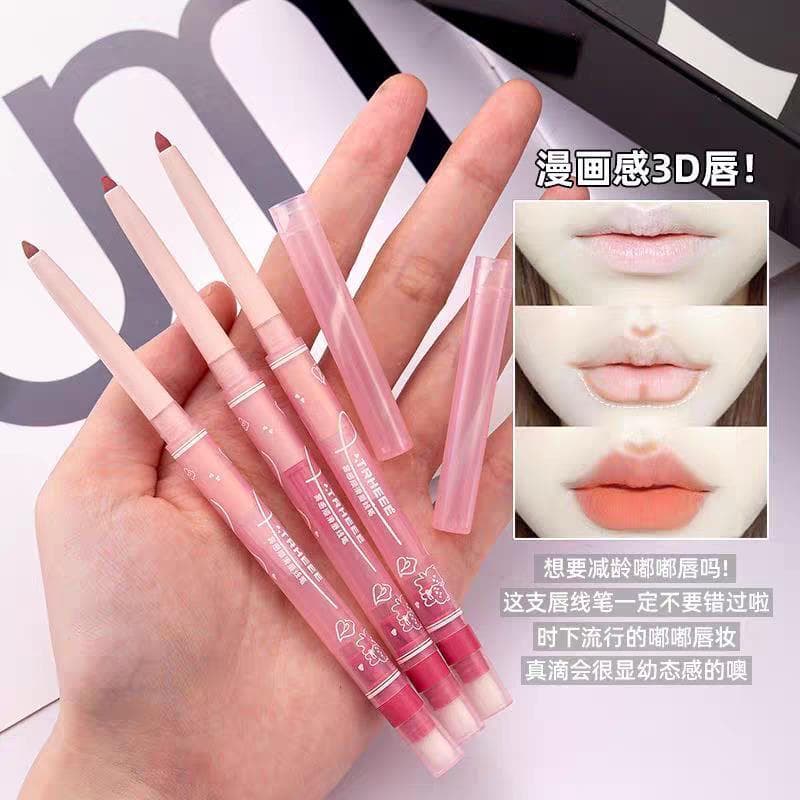 Delineador labial à prova d'água, de longa duração, não desbota, cor Nude, melhora o contorno labial, formato de lábio,