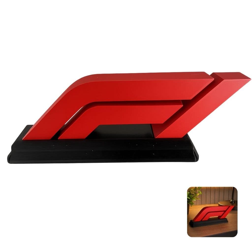 Logo Fórmula 1 F1 Decorativo Geek Automobilismo Premium Arte Automobilismo Carros GearHead