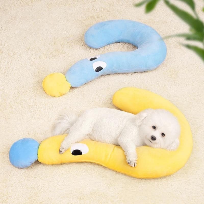 1 Pc Pet Pequeno Travesseiro Em Forma De U Protetor De Pescoço Sono Profundo Para Filhote De Cachorro Gatinho Cão Gato E