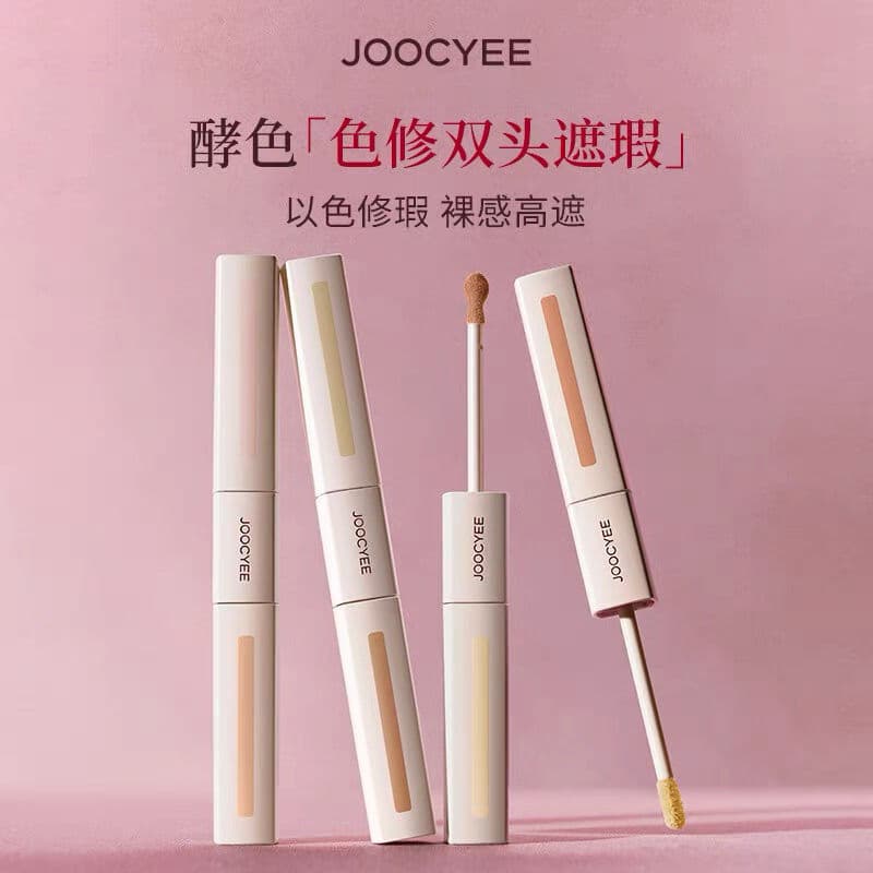[Novo estilo pronto estoque] JOOCYEE Enzyme Color Concealer Líquido de duas cabeças Líquido expansível para olheiras Mar