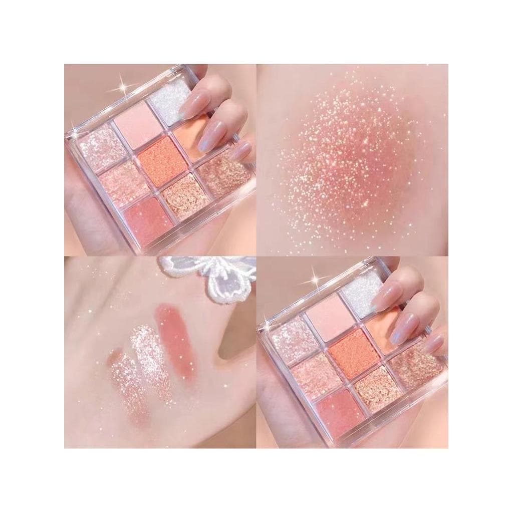 K ''APEINE paleta de sombras transparentes de nove cores lantejoulas terra acrílico Jiugongge sombra natal floco de neve