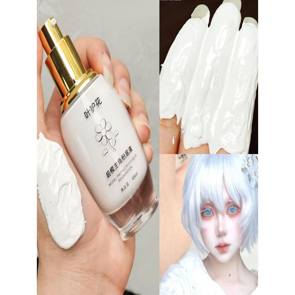 Cos Maquiagem Base Líquida Ultra Branca Extra Branca Miserável Base Branca Maquiagem Pele Seca Base para Pele Oleosa Mis