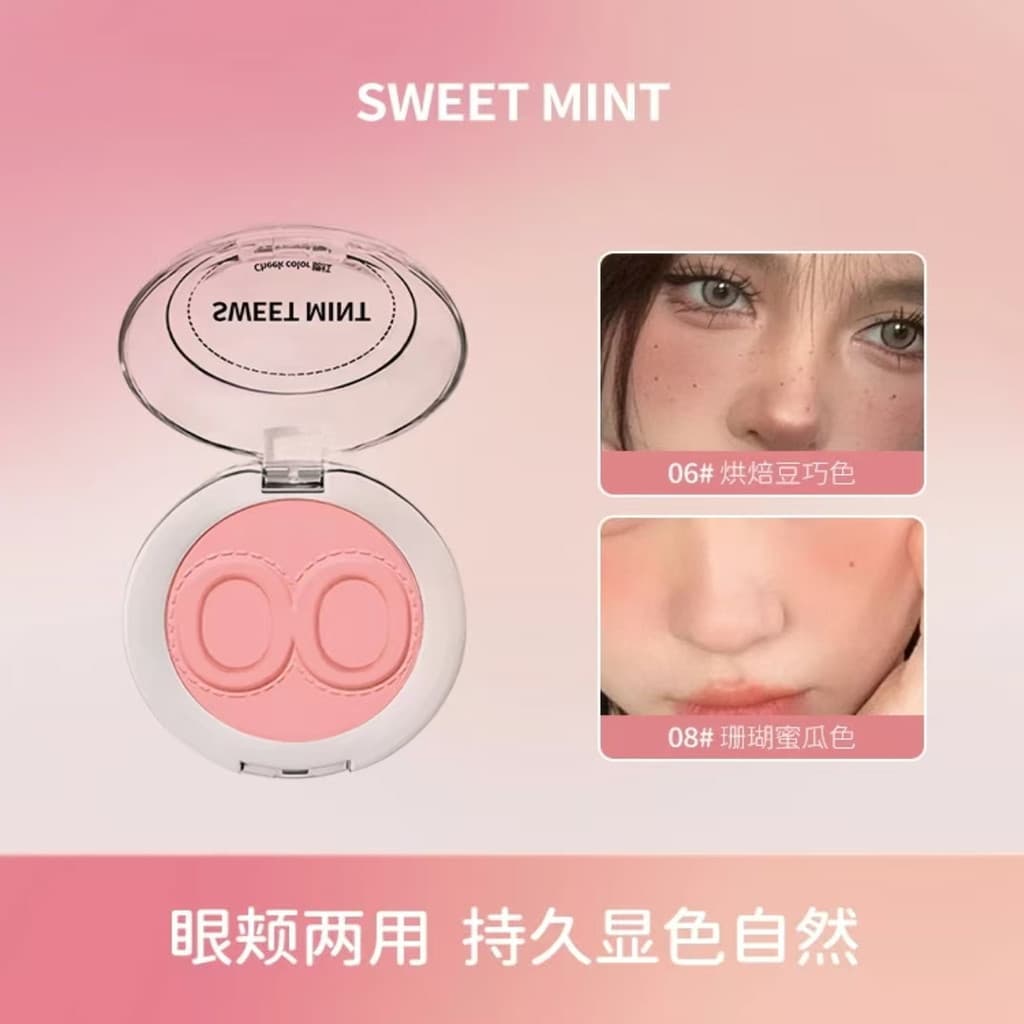 Maquiagem Doméstica!!Blush lama creme delicado renderização de cores baixa saturação blush roxo blush azul iniciante mon