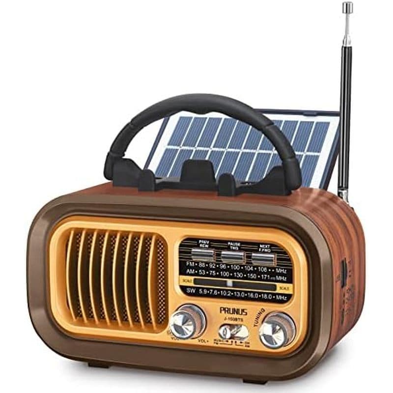Alto-Falante Bluetooth PRUNUS J-150 Rádio Portátil AM FM SW, Rádios Retrô Transistor Vintage Com Som, Operado P