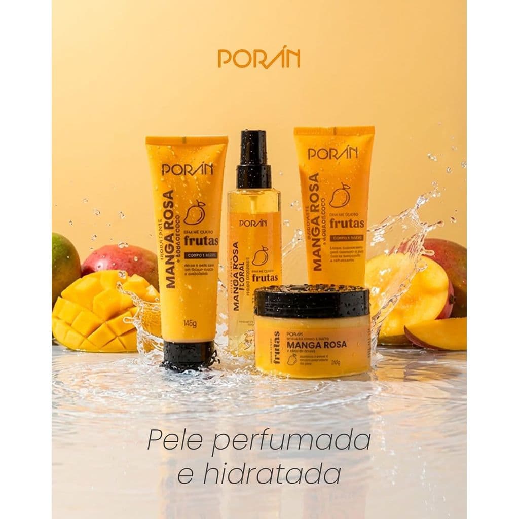 KIT HIDRATAÇÃO CORPO E ROSTO MANGA ROSA- PORAN