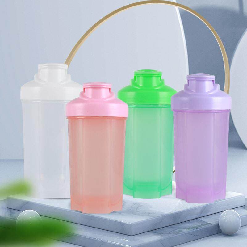 Impressão logotipo copo de água de plástico proteína em pó liquidificador copo 500ml copo portátil copo de Fitness Shake