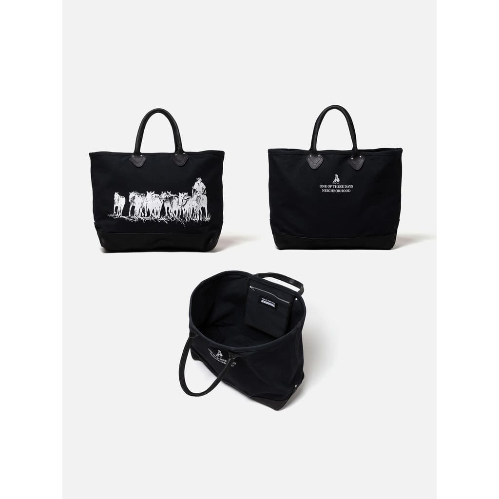 VIZINHO OOTD. Bolsa Tote de couro com estampa de cavalo conjunto Bolsa de lona de ombro de grande capacidade