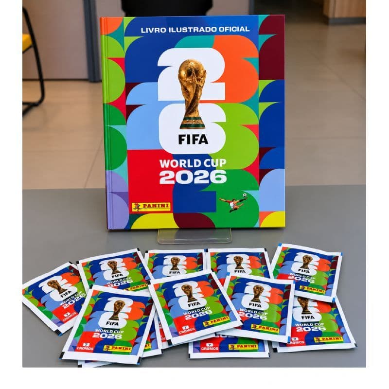 Kit Álbum Capa Dura FIFA 2026 + 84 Figurinhas Panini