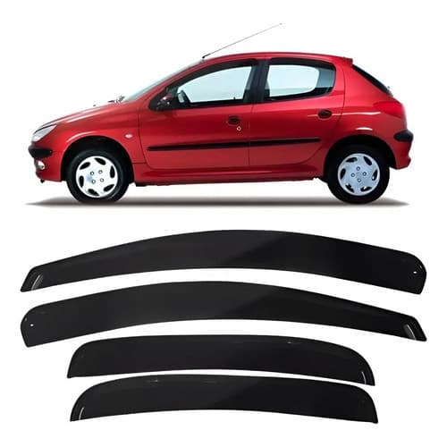 Calha De Chuva Acrilica Fumê 207 Todos 2 Portas Promoção