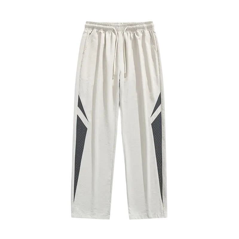 Americano paraquedista jaqueta masculina verão esportes casuais calças retas na moda solta calças de perna larga Street