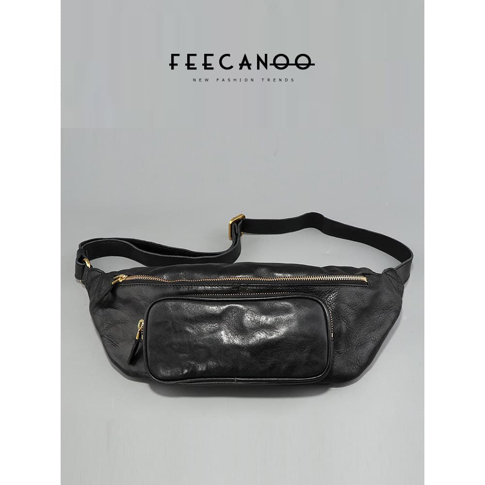 Novo verão bolsa de peito masculina couro genuíno saco do mensageiro versão coreana bolsa de ombro moda saco de peito ma