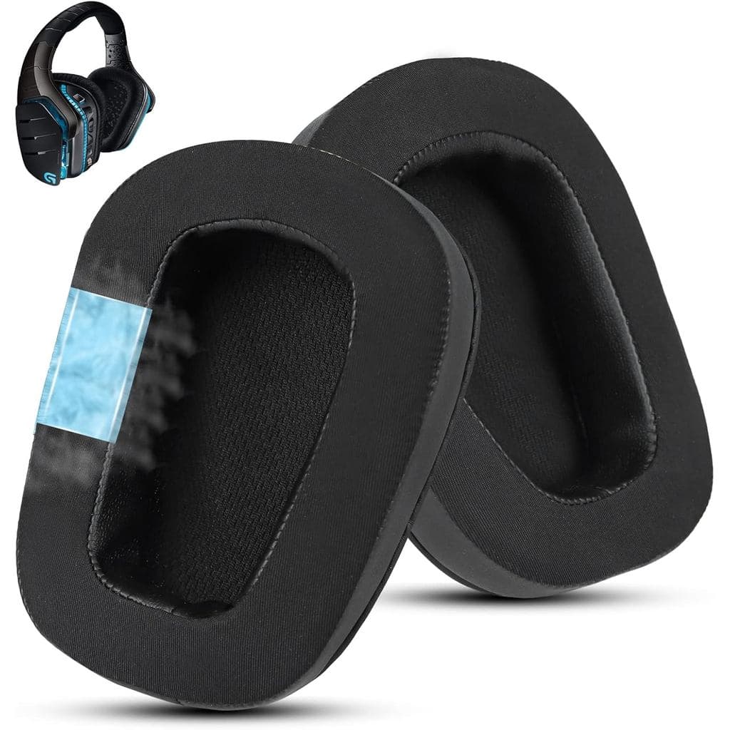 Almofadas auriculares de gel refrescante de reposição para headset gamer Logitech G933, também compatíveis com os modelo