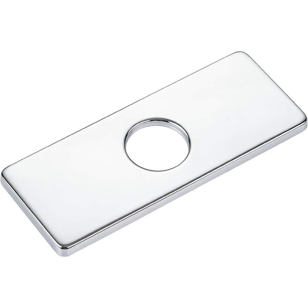 KAIYING Tampa de Orifício de 6" para Pia de Banheiro, Placa de Cobertura para Torneira de Banheiro 3 em 1, Retangular, A